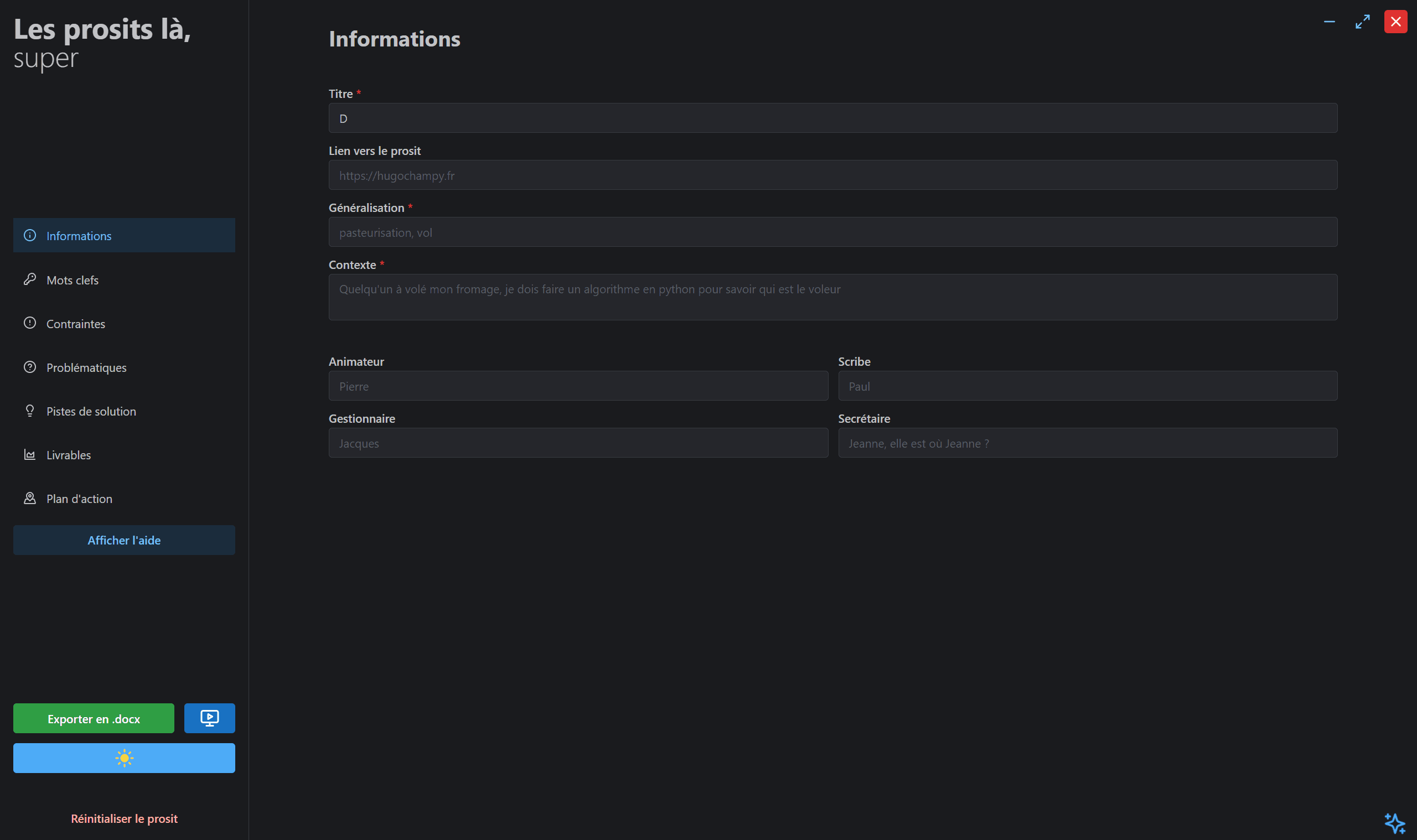 DynamicPrositX landing page screenshot