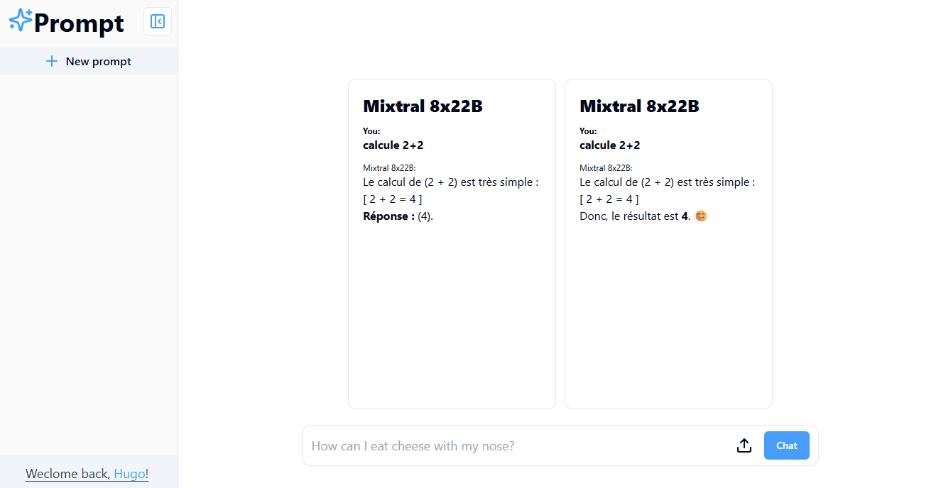 Technos.hugochampy.fr landing page screenshot